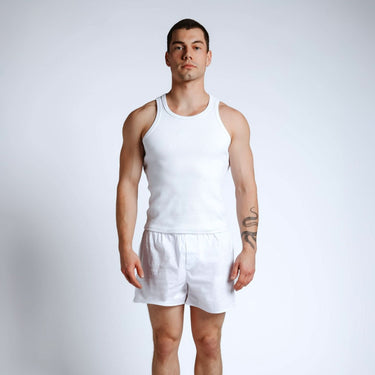ALMANZAR White Boxer - Almanzar Apparel
