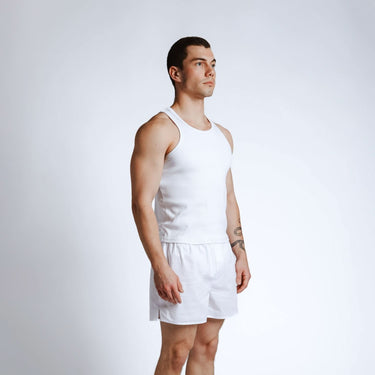 ALMANZAR White Boxer - Almanzar Apparel
